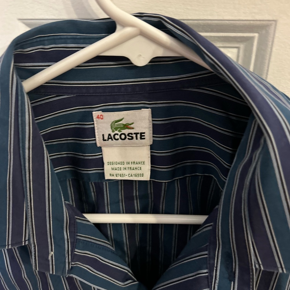 Men’s Lacoste dress shirt